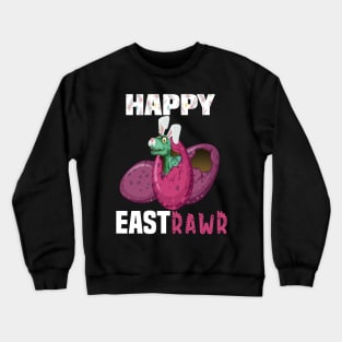 Happy EastRawr Funny t-Rex bunny Easter gift Crewneck Sweatshirt